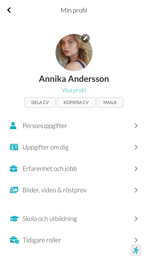 Visualisering av profil på Statist.se